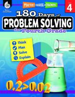 180 Days of Problem Solving for Fourth Grade [1 ed.]
 9781425895693, 9781425816162