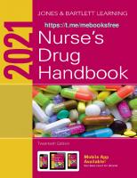 2021 Nurse's Drug Handbook [20 ed.]
 1284195368, 9781284195361