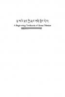 A beginning textbook of Lhasa Tibetan. ལྷ་སའི་སྐད་ཀྱི་རྨང་གཞི་སློབ་དེབ། [Par thens 1 ed.]
 780057430X