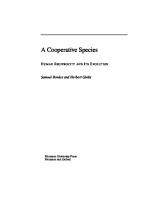 A Cooperative Species: Human Reciprocity and Its Evolution [Course Book ed.]
 9781400838837