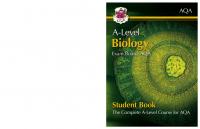 A-Level Biology for AQA: Year 1 & 2 Student Book
 9781782943143