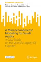 A Macroeconometric Model for Saudi Arabia: A Case Study on the World’s Largest Oil Exporter (SpringerBriefs in Economics) [1st ed. 2023]
 3031122747, 9783031122743