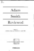 Adam Smith Reviewed
 0748603468, 9780748603466