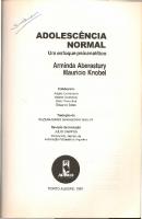 Adolescência Normal: Um Enfoque Psicanalítico
 8573072385