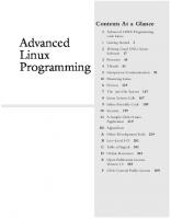 Advanced Linux programming [1. ed., Nachdr.]
 0735710430, 9780735710436