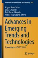 Advances in Emerging Trends and Technologies: Proceedings of ICAETT 2020
 303063664X, 9783030636647