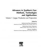 Advances in Synthesis Gas: Methods, Technologies and Applications, Volume 1: Syngas Production and Preparation
 0323918719, 9780323918718