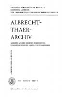 Albrecht-Thaer-Archiv: Band 10, Heft 7 [Reprint 2022 ed.]
 9783112657461