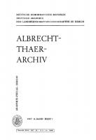 Albrecht-Thaer-Archiv: Band 11, Heft 7 [Reprint 2022 ed.]
 9783112657225