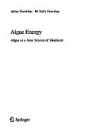 Algae Energy: Algae as a New Source of Biodiesel [1 ed.]
 1849960496, 9781849960496