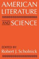 American Literature and Science
 0813117852, 9780813193410