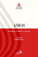Amos. Introduzione, traduzione e commento
 8821573370, 9788821573378