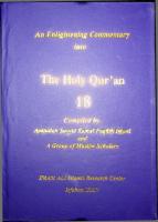 An Enlightening Commentary into the Light of the Holy Qur'an, Parts 28-29 [18]