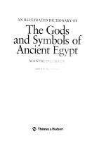An illustrated dictionary of the Gods and Symbols of Ancient Egypt
 9780500272551, 0500272530