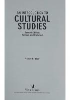An Introduction to Cultural Studies [2 ed.]
 8130933985, 9788130933986