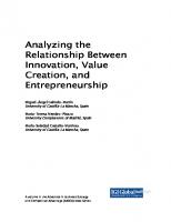 Analyzing the Relationship Between Innovation, Value Creation, and Entrepreneurship
 9781799811695, 9781799811701, 9781799811718