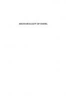 Archaeology of Babel: The Colonial Foundation of the Humanities
 9781503604049