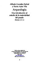 Arqueología. Una introducción al estudio de la materialidad del pasado
 9788491812364, 8491812369