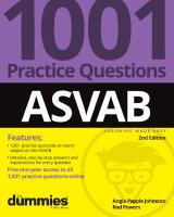 ASVAB: 1001 Practice Questions For Dummies (+ Online Practice) [2 ed.]
 1394174241, 9781394174249