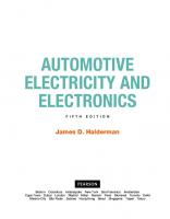 Automotive Electricity and Electronics (Automotive Systems Books) [5 ed.]
 0134073649, 9780134073644