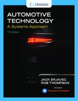 Automotive Technology: A Systems Approach [7 ed.]
 133779421X, 9781337794213