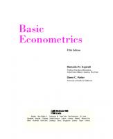 Basic Econometrics [5 ed.]
 0073375772, 9780073375779