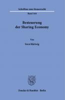 Besteuerung der Sharing Economy [1 ed.]
 9783428582334, 9783428182336