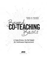 Beyond Co-Teaching Basics : A Data-Driven, No-Fail Model for Continuous Improvement [1 ed.]
 9781416624257, 9781416624240