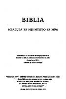 Biblia — Mbalula ya Nsi-Ntoto ya Mpa