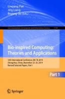 Bio-inspired Computing: Theories and Applications: 14th International Conference, BIC-TA 2019, Zhengzhou, China, November 22–25, 2019, Revised ... in Computer and Information Science, 1159)
 9811534241, 9789811534249
