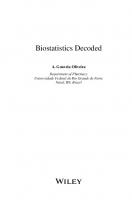 Biostatistics Decoded
 9781119953371, 9781118670767