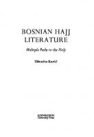 Bosnian Hajj Literature: Multiple Paths to the Holy
 9781474494137