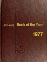 Britannica Book of the Year 1977
 0852293259