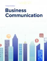 Business Communication [13 ed.]
 9781265045630, 1265045631