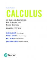 Calculus for Business, Economics, Life Sciences, and Social Sciences [14 ed.]
 013466857X, 9780134668574