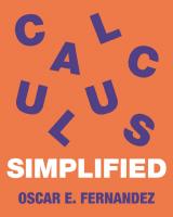 Calculus simplified
 9780691175393, 9780691189413, 0691189412