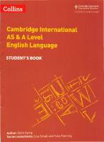 Cambridge International AS & A Level English Language Student's Book (Collins Cambridge International AS & A Level)
 0008287600, 9780008287603