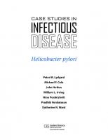 Case Studies in Infectious Disease: Helicobacter Pylori
 9781136987182, 9780815341420, 0203853849, 0815341423, 1136987185