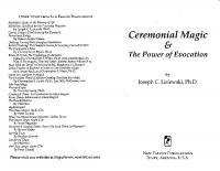 Ceremonial Magic and the Power of Evocation
 1561841978, 9781561841974