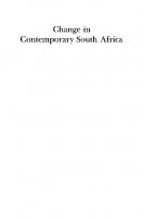 Change in Contemporary South Africa [Reprint 2020 ed.]
 9780520324589