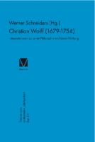 Christian Wolff 1679-1754
 3787306765, 9783787306763