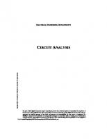 Circuit Analysis [1 ed.]
 9781617287039, 9781617281068