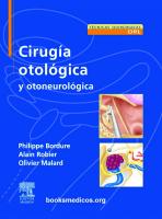 Cirugia Otologica Y Otoneurologica