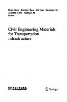 Civil Engineering Materials for Transportation Infrastructure
 9819912997, 9789819912995