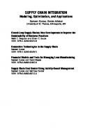 Closed-Loop Supply Chains: New Developments to Improve the Sustainability of Business Practices (Supply Chain Integration Modeling, Optimization and Application) [1 ed.]
 1420095250, 9781420095258, 9781420095265