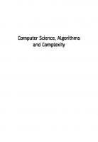 Computer Science, Algorithms and Complexity
 1774077485, 9781774077481