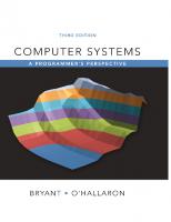 Computer Systems: A Programmer's Perspective [3 ed.]
 9780134092669, 013409266X, 2320150009301