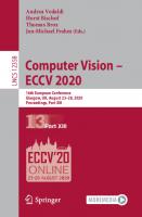 Computer Vision – ECCV 2020: 16th European Conference, Glasgow, UK, August 23–28, 2020, Proceedings, Part XIII [1st ed.]
 9783030586003, 9783030586010