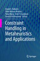 Constraint Handling in Metaheuristics and Applications
 9813367091, 9789813367098