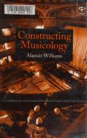 Constructing Musicology
 075460134X, 9780754601340